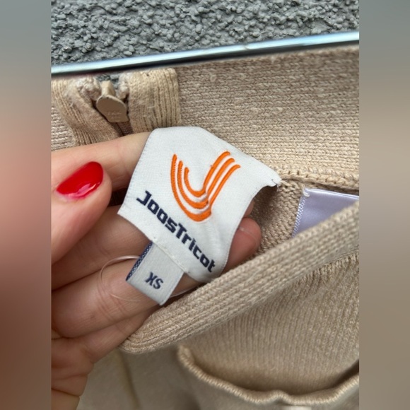 Joostricot solid pants + Linen Button down Crop Cami beige Sandstone - Picture 9 of 11